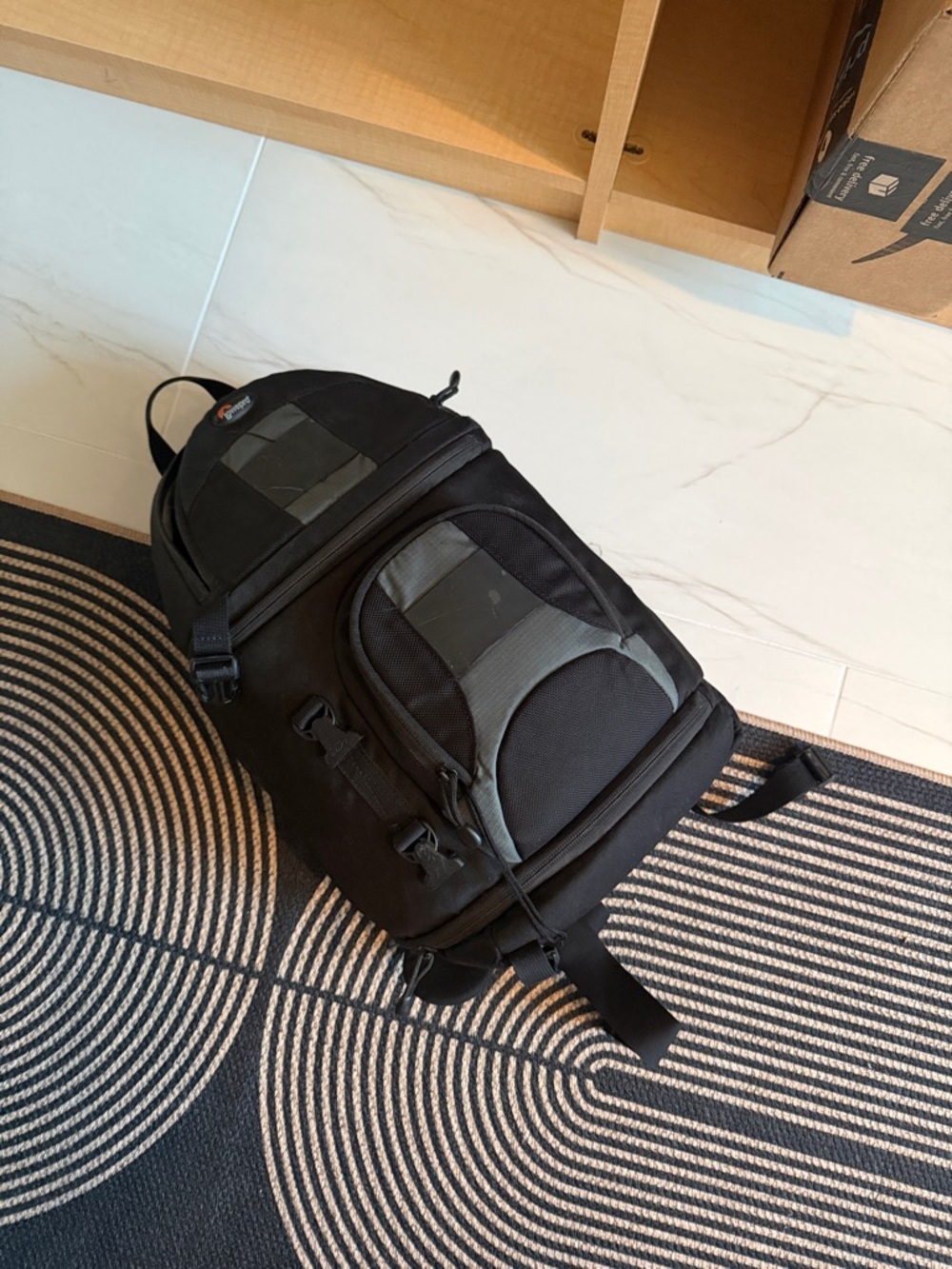Black and Gray Camera Bag / Backpack